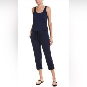 Michael Stars Theo Tank Jumpsuit Romper Cotton Modal in Navy Women’s small